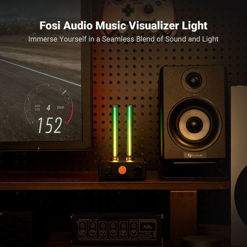 תאורת לד שמראה את עוצמת המוזיקה Fosi Audio AH-01A