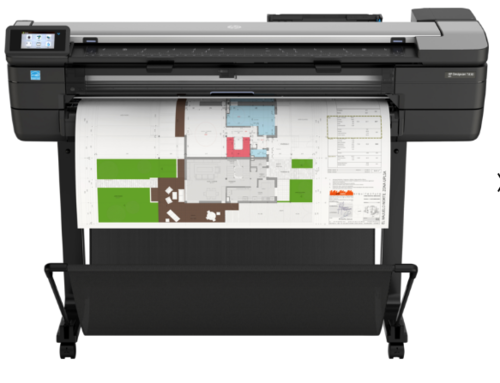 מדפסת משולבת HP DesignJet T830 של 36 אינץ' (F9A30D)