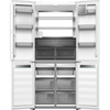 מקרר 4 דלתות מקפיא תחתון 502 ליטר נטו Electra EL5070GW קו אפס עם ארונות מטבח - גימור זכוכית לבנה אחריות ע"י היבואן הרשמי