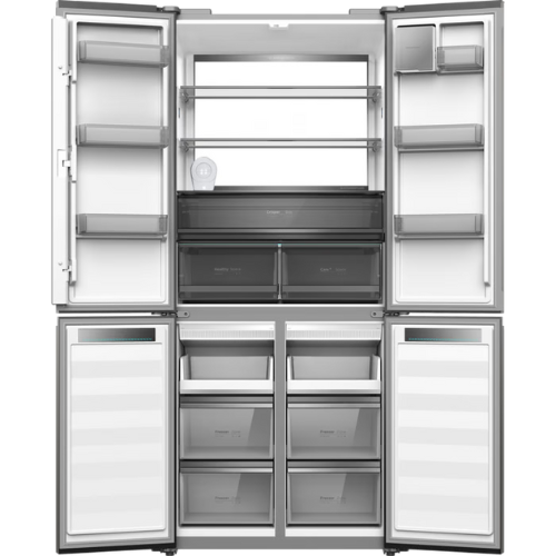 מקרר 4 דלתות מקפיא תחתון 502 ליטר נטו Electra EL5070N קו אפס עם ארונות מטבח - גימור נירוסטה אחריות ע"י היבואן הרשמי אלקטרה