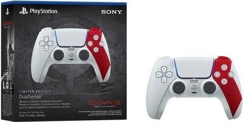 בקר משחק אלחוטי DualSense ל-Sony PlayStation PS5 - מהדורה מוגבלת God of War 20th Anniversary אחריות יבואן רשמי ישפאר