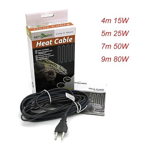  Reptizoo Heat Cable 15W – כבל חימום מקצועי לטרריומים