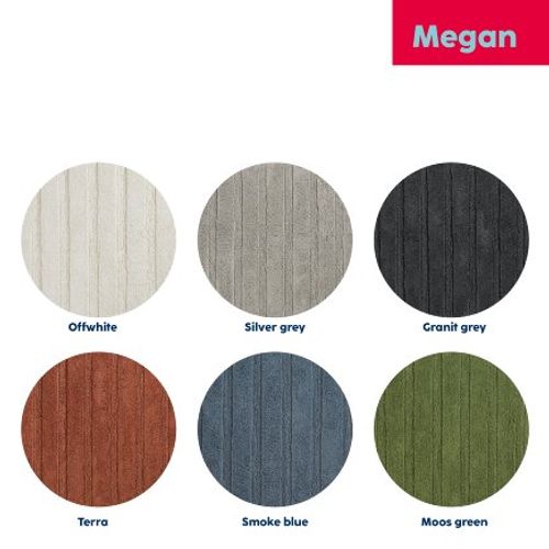 שטיח אמבטיה בינוני כחול מעושן MEGAN