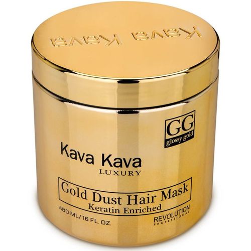 מסכת קרטין עם גרגרי זהב לשיער יבש או פגום Kava Kava קווה קווה 480 מ