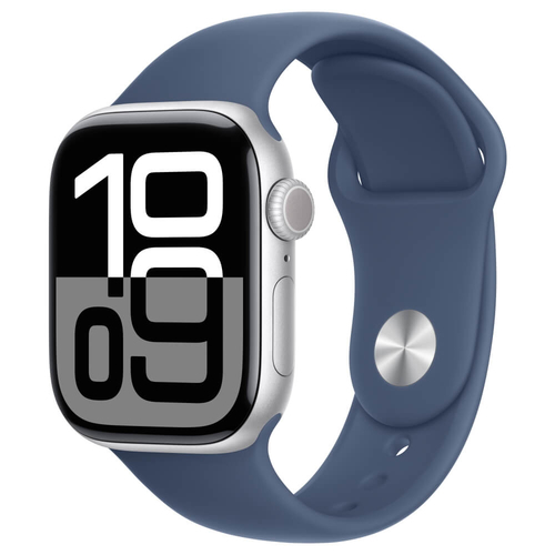 שעון חכם Apple Watch Series 10 42mm Aluminum Case Rubber Sport Band GPS +‎ Cellular אפל