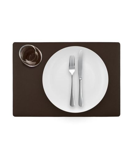 פלייסמט דו צדדי מוקה/לבן LUNAR pvc placemat