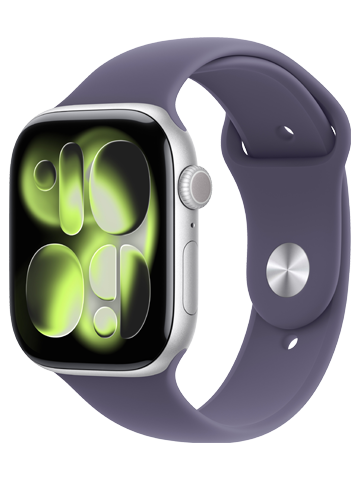 שעון חכם Apple Watch Series 11 2025 42mm Aluminum Case Rubber Sport Band GPS אפל