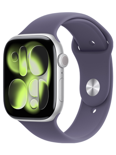 שעון חכם Apple Watch Series 11 2025 46mm Aluminum Case Rubber Sport Band GPS אפל