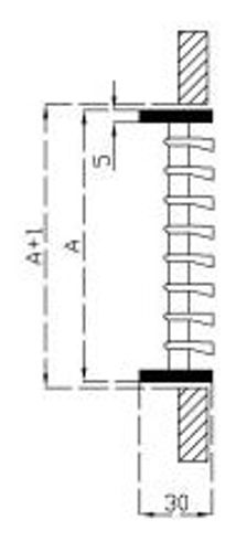 מפזר אויר קירי 100x15 מתכת(דקורר)