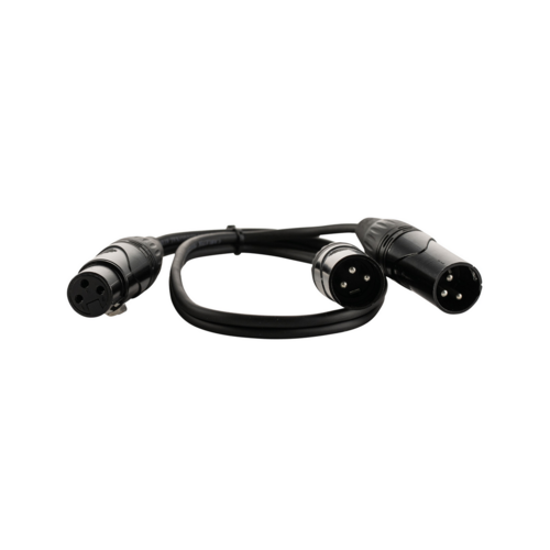 כבל Y פיצול, XLR נקבה ל- 2 XLR זכר