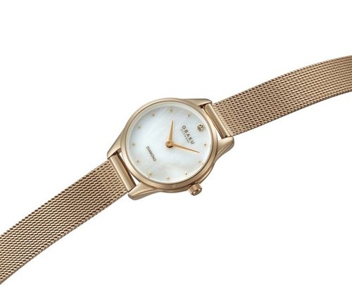 Obaku V297SXVWMV גודל קטן ועדין נשים משובץ יהלום