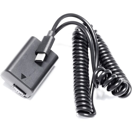 סוללת דמה למצלמות סוני FW-50 בחיבור USB-C