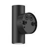 צמוד קיר שחור PATIO UP&DOWN 12W 60° IP65 אור ניטרלי Nisko