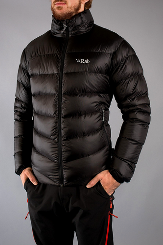 מעיל פוך לגבר עם כובע מתקפל לקטן RAB AXION PRO JACKET 