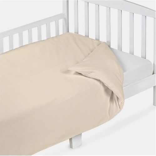 ציפה לשמיכה ג'רזי 100% כותנה - בז'