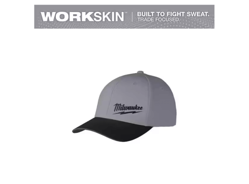 כובע מילווקי WORKSKIN אפור כהה במידה L / XL – כובע מקצועי במבנה מותאם.