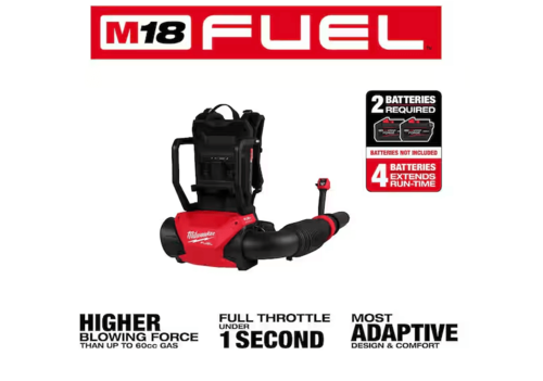 מפוח גב מילווקי M18 FUEL , הפועל עם שתי סוללות – ( גוף בלבד ) דגם 3009-20
