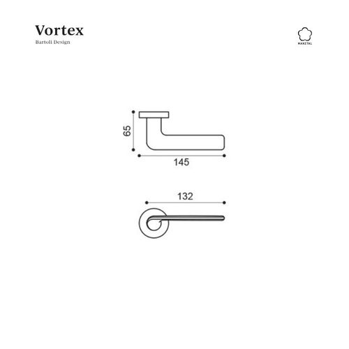 שרטוט טכני ידית VORTEX