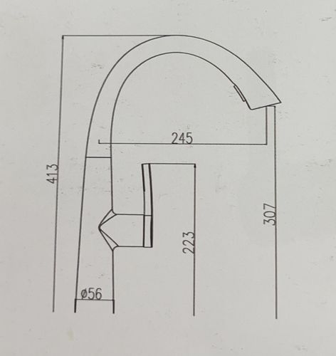 ברז נשלף קלאסיק גבוה  2 מצבים ברונזה צהובה