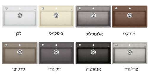 כיור מטבח דלאגו  דלגו 8 גרניט בלנקו  *יבואן רשמי ניגא * 