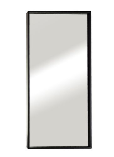 מראה קריסטלית מלבנית עם מסגרת שחורה 80/40 ס