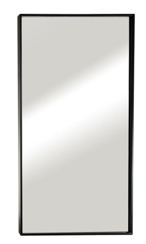 מראה קריסטלית מלבנית עם מסגרת שחורה 100/60 ס