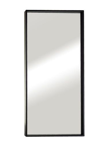 מראה קריסטלית מלבנית עם מסגרת שחורה 120/60 ס