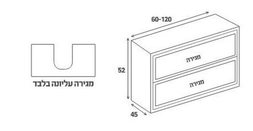 ארון אמבטיה אפוקסי בילוב פורניר תלוי חצב עם כיור אינטגרלי 