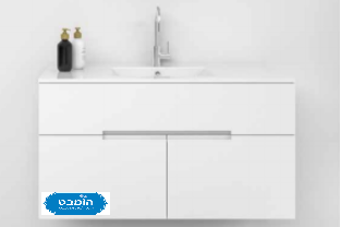 ארון  אמבטיה אפוקסי תלוי חריש עם כיור אינטגרלי 