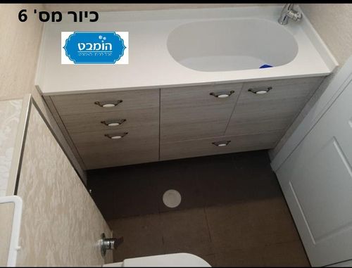 כיורי משטח שיש יצוקים לבחירה לארונות אמבטיה