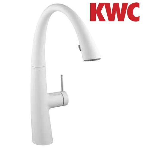 ברז נשלף  זואי גימור לבן kwc מבית ניגא
