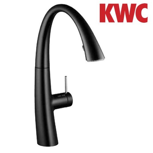 ברז נשלף זואי גימור שחור מבריק kwc מבית ניגא