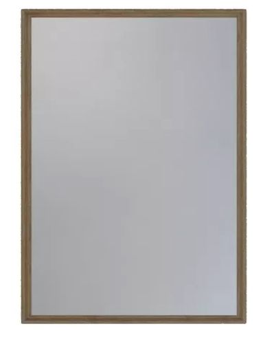 מראה קריסטלית מלבנית עם מסגרת עץ 120/60 ס