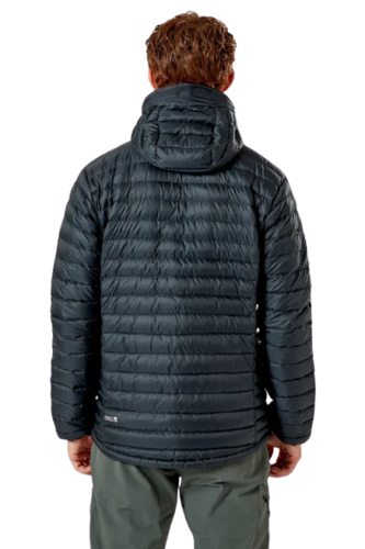 מעיל פוך לגברים Microlight Alpine Jacket אפור/כתום - Rab
