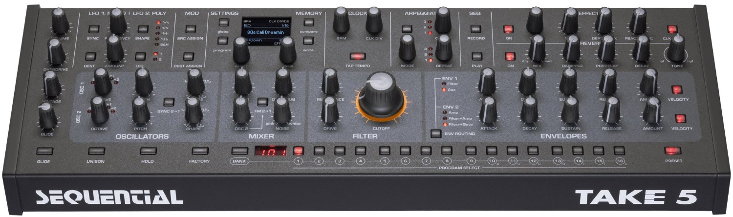 מודול סינתיסייזר שולחני Sequential Take 5