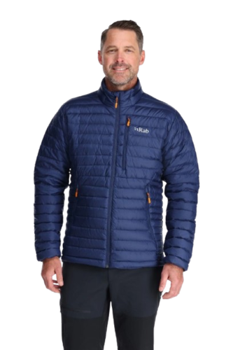 מעיל פוך גברים Microlight Down Jacket  כחול כהה - Rab