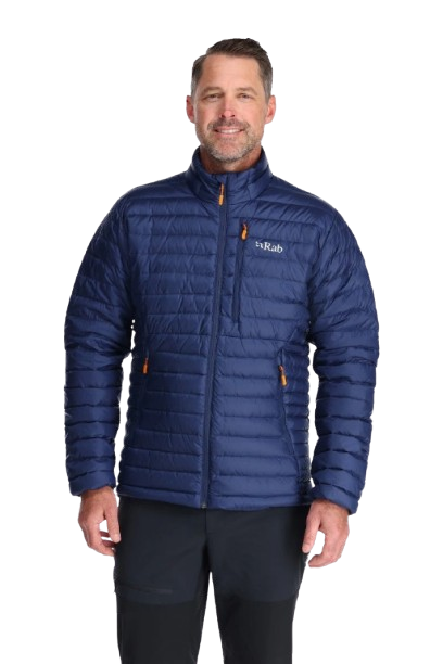מעיל פוך גברים Microlight Down Jacket  כחול כהה - Rab