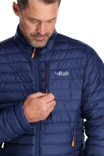 מעיל פוך גברים Microlight Down Jacket  כחול כהה - Rab
