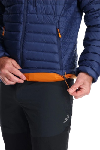 מעיל פוך גברים Microlight Down Jacket  כחול כהה - Rab