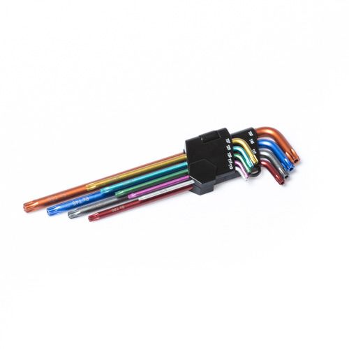 סט 9 יח' טורקס עם חור מקצועי פלדה S2 צבוע