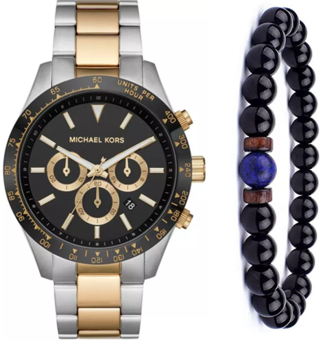  מייקל קורס גברים Michael Kors MK8784 סט צמיד מתנה