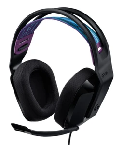 אוזניות גיימינג חוטיות Logitech G335 - צבע שחור