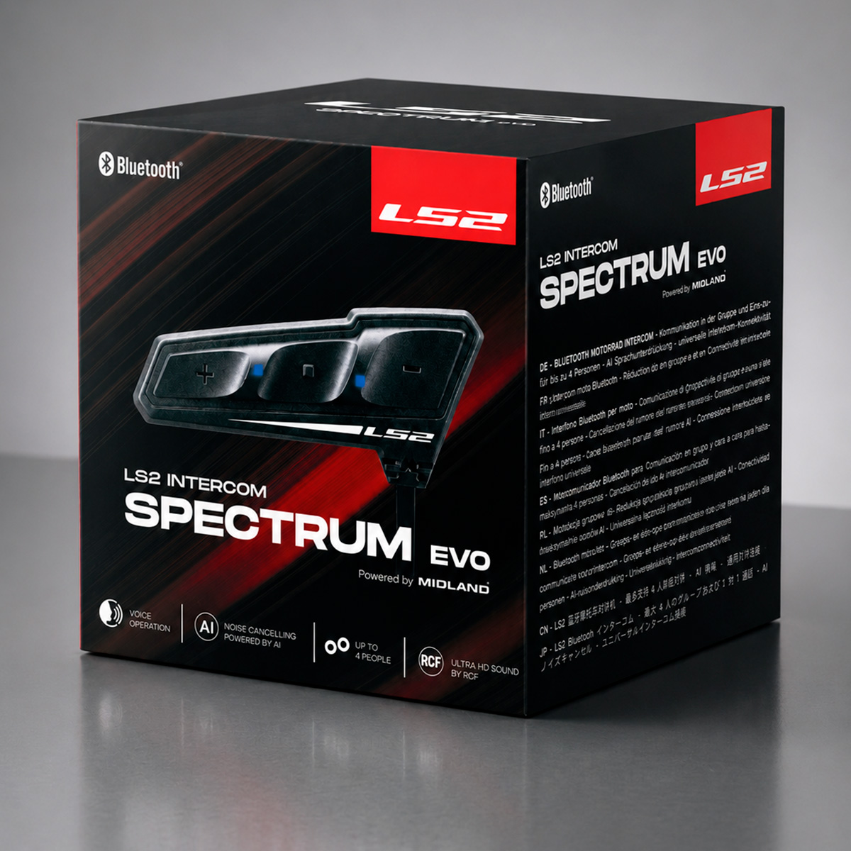 דיבורית לקסדה    MIDLAND LS2 INTERCOM SPECTRUM EVO
