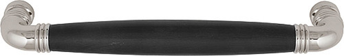 זוג ידיות לדלת 1932XLGRR50 סדרת Timeless - ניקל מבריק/עץ אבוני