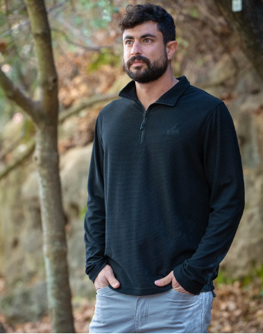 חולצה טרמית מיקרו פליז חצי רוכסן HALF ZIP של OUTDOOR