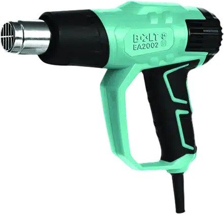 אקדח חום תעשייתי + 6 אביזרים ומזוודה Bolt EA2002 2000W