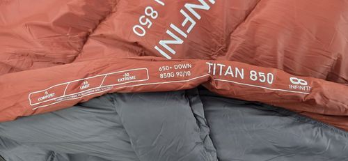 שק שינה פוך TITAN 850-16c - INFINITY 