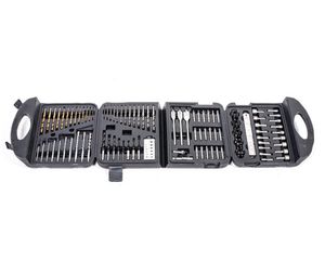 סט מקדחים וביטים משולב 122 חלקים במזוודת פלסטיק