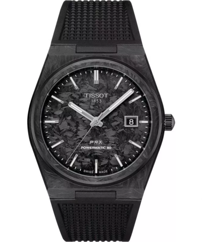 Tissot T1379079720100 Powermatic 80 Carbon אוטמטי PRX החדשה