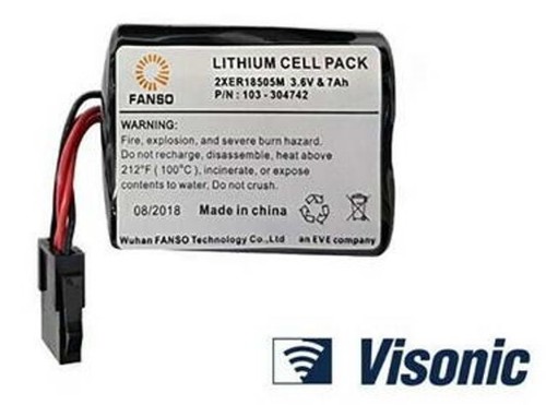סוללה לצופר אלחוטי ויסוניק VISONIC SR-740 מתאימה לשימוש בצופר אלחוטי של ויסוניק VISONIC SR-740 PG2